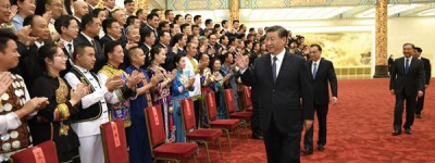 第六届全国少数民族文艺会演开幕式文艺晚会在京举行　习近平李克强汪洋王沪宁出席观看